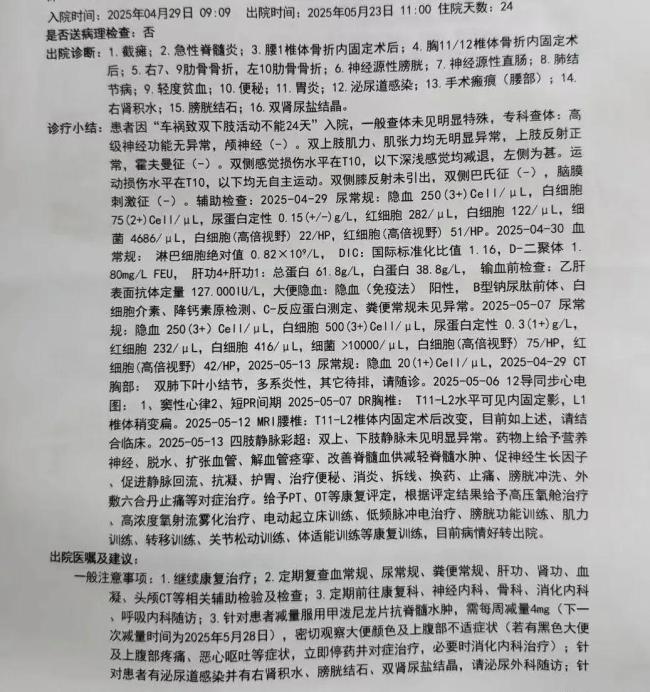 男友驾车致25岁女生截瘫 男方失联逃避责任